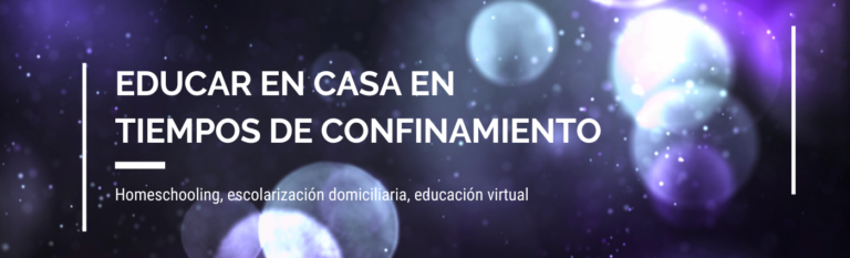 Educar en casa en confinamiento